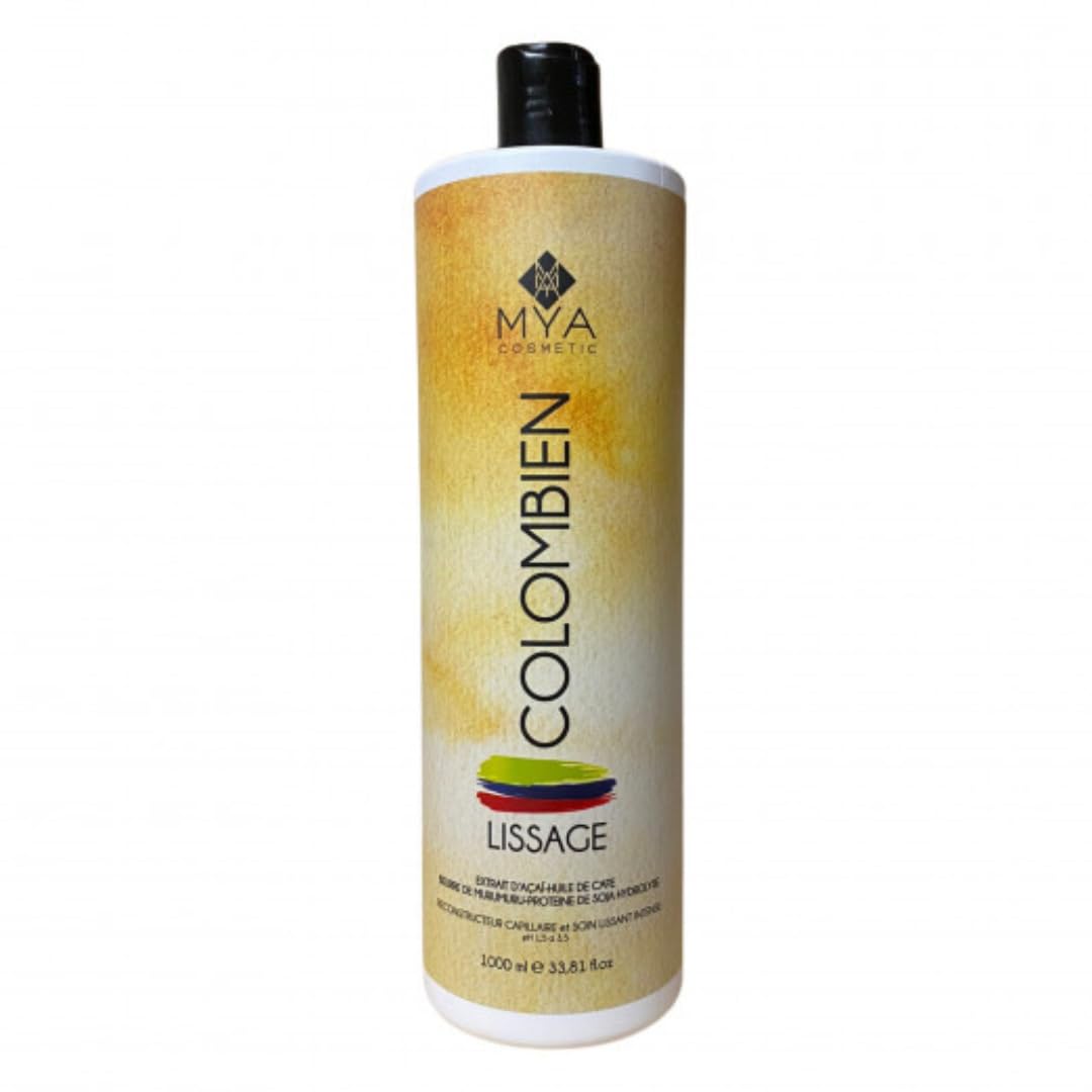Lissage Colombien Mya Cosmetic 1L professionnel sans formol pour cheveux secs et abîmés