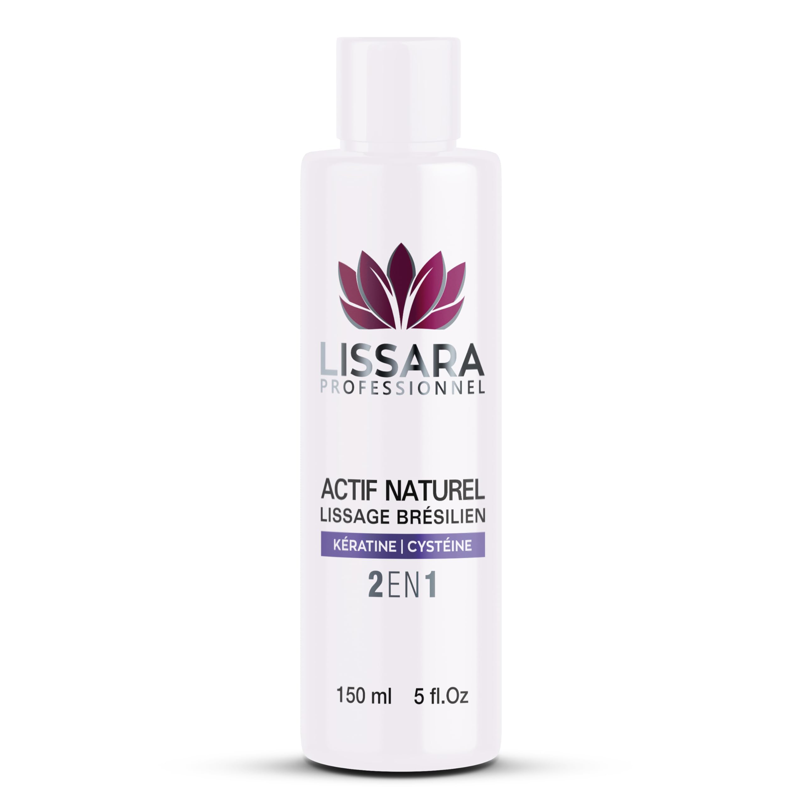 LISSARA Brésilien sans formol actif naturel 2 en 1 anti frisottis soin profond (150ml)